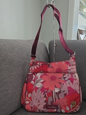Vera Bradley Pink & Raspberry Floral Shoulder Bag